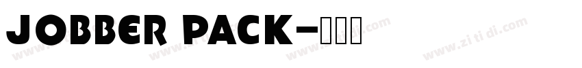 jobber pack字体转换
